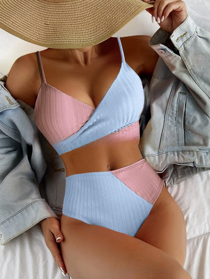 Colorblock Pit Swimsuit